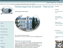 Tablet Screenshot of diesterwegschule-burgstaedt.de